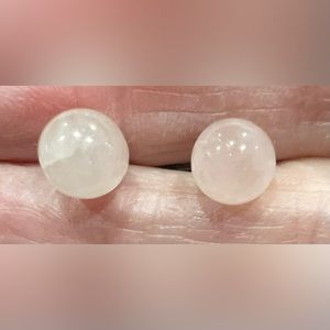 Pink Pearl gold  stud earrings